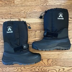 Kamik Kids Black Snow Boots 6